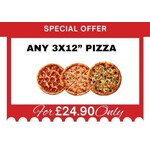 Any 3x12” Pizza