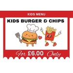 Kids Burger & Chips 