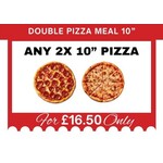 Double Pizza Meal 10”